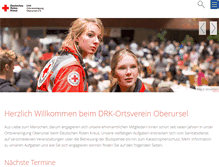 Tablet Screenshot of drk-oberursel.de